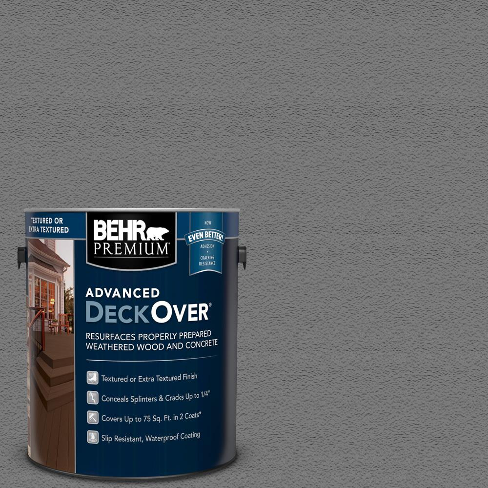 Behr Premium Advanced Deckover 1 Gal Pfc 63 Slate Gray Textured within size 1000 X 1000