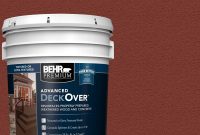 Behr Premium Advanced Deckover 5 Gal Sc 330 Redwood Textured Solid with regard to sizing 1000 X 1000