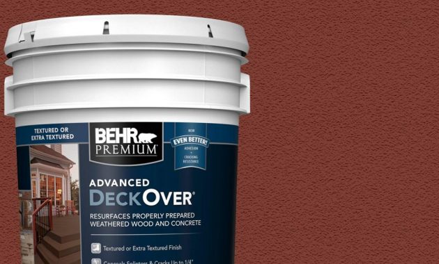 Behr Premium Advanced Deckover 5 Gal Sc 330 Redwood Textured Solid with regard to sizing 1000 X 1000