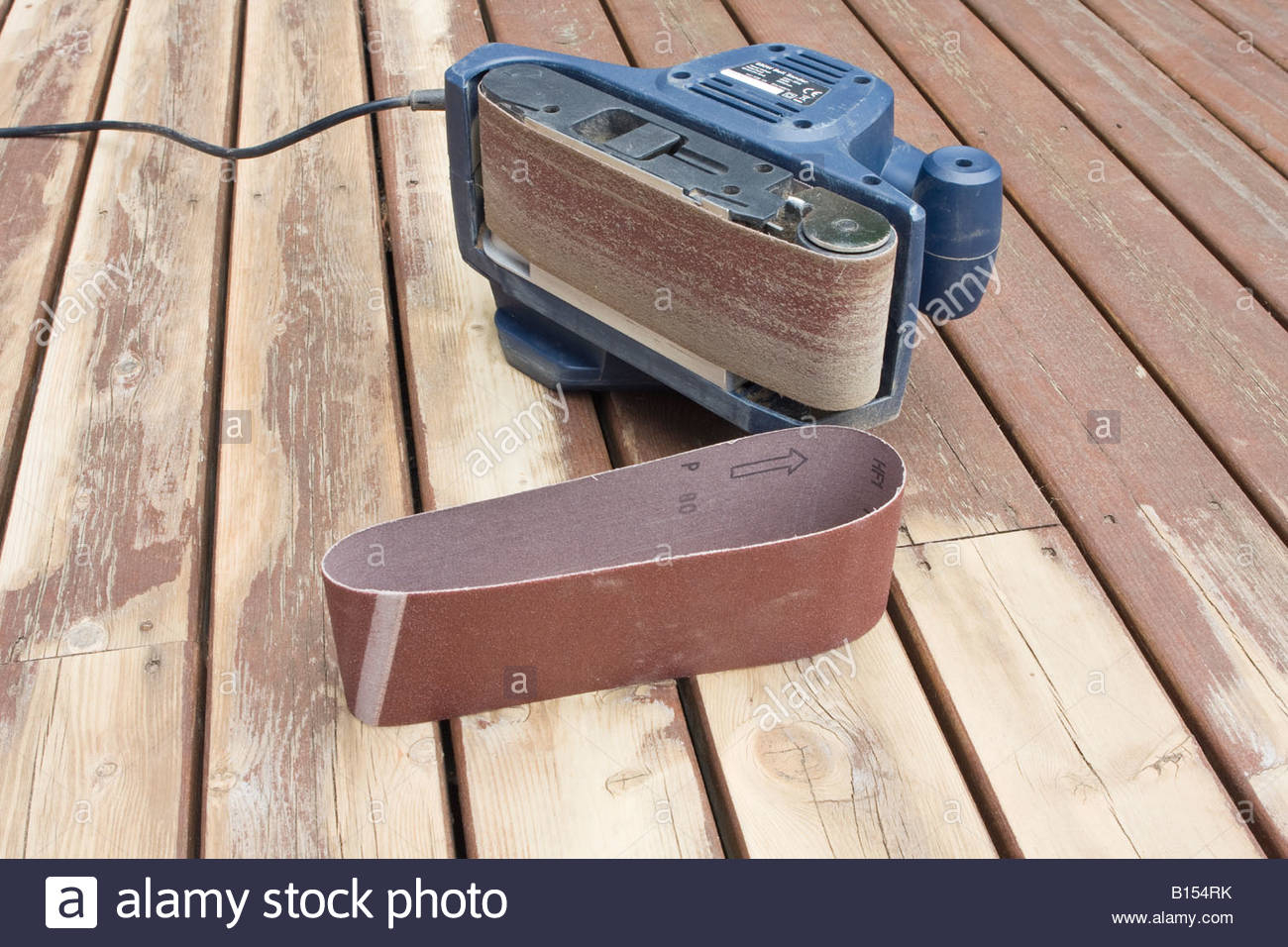 Belt Sander On Its Side Showing Worn Sanding Belt On Partially pertaining to proportions 1300 X 956