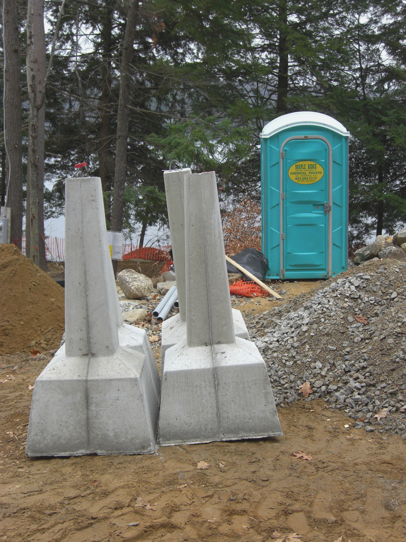 Best Foundation For A Deck Is A Set Of Precast Concrete Piers within size 1309 X 1746
