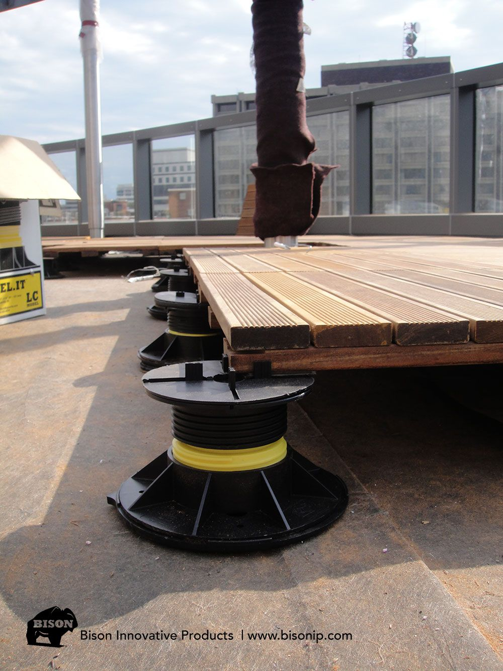 Bison Innovative Products Levelit Adjustable Deck Supports And Wood in sizing 1000 X 1333