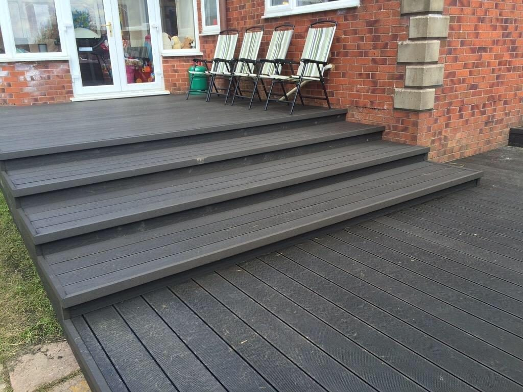 Black Garden Decking pertaining to dimensions 1024 X 768