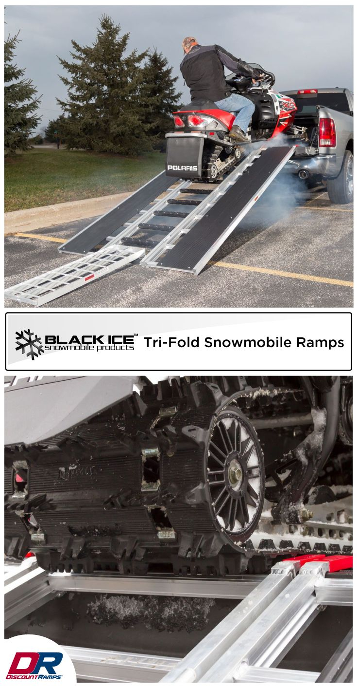 Black Ice Tri Fold Snowmobile And Atv Ramp 7 10 Long X 54 Wide throughout dimensions 735 X 1413