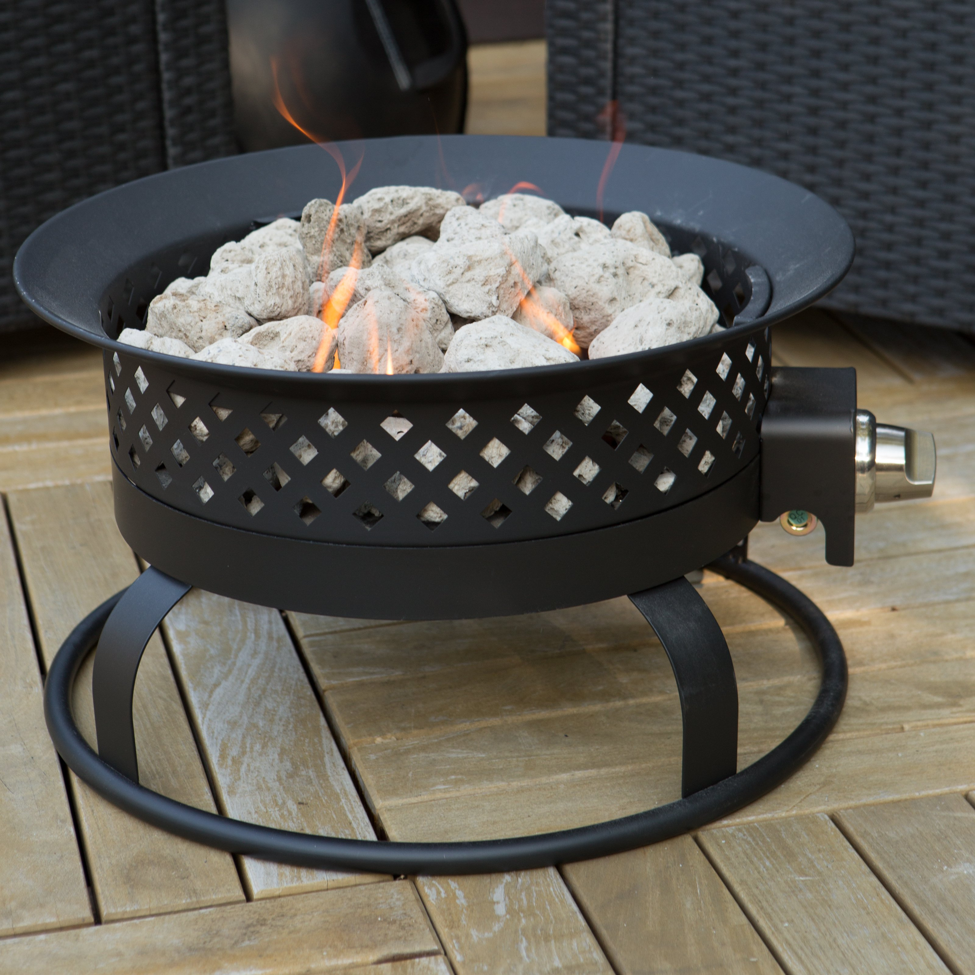 Bond 185 In Portable Propane 50000 Btu Campfire Fire Pit for size 3200 X 3200