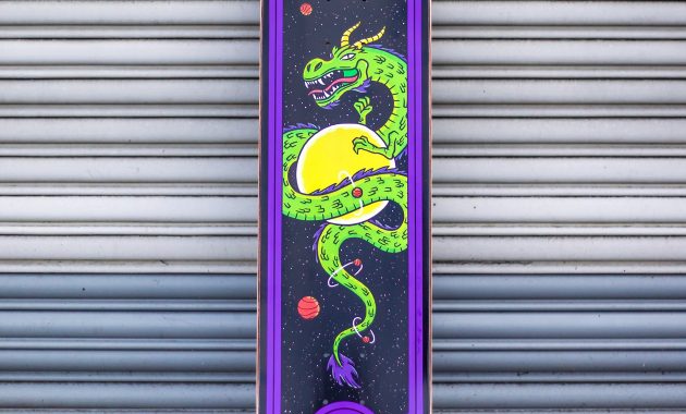 Braille Skateboarding Aaron Kyro Dragon Deck for sizing 3008 X 3008