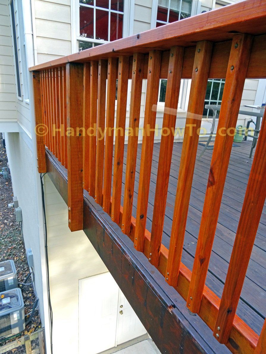 Build Deck Rail 2x2 Pickets Detail Backyard In 2019 Deck with dimensions 894 X 1192