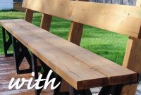 Building A Deck Bench With Brackets Diy Home Decor Building A inside size 736 X 1306