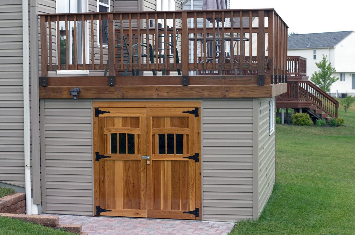 Building A Shed Under A Deck Great Use Of Dead Space Cool Ideas intended for proportions 1200 X 797