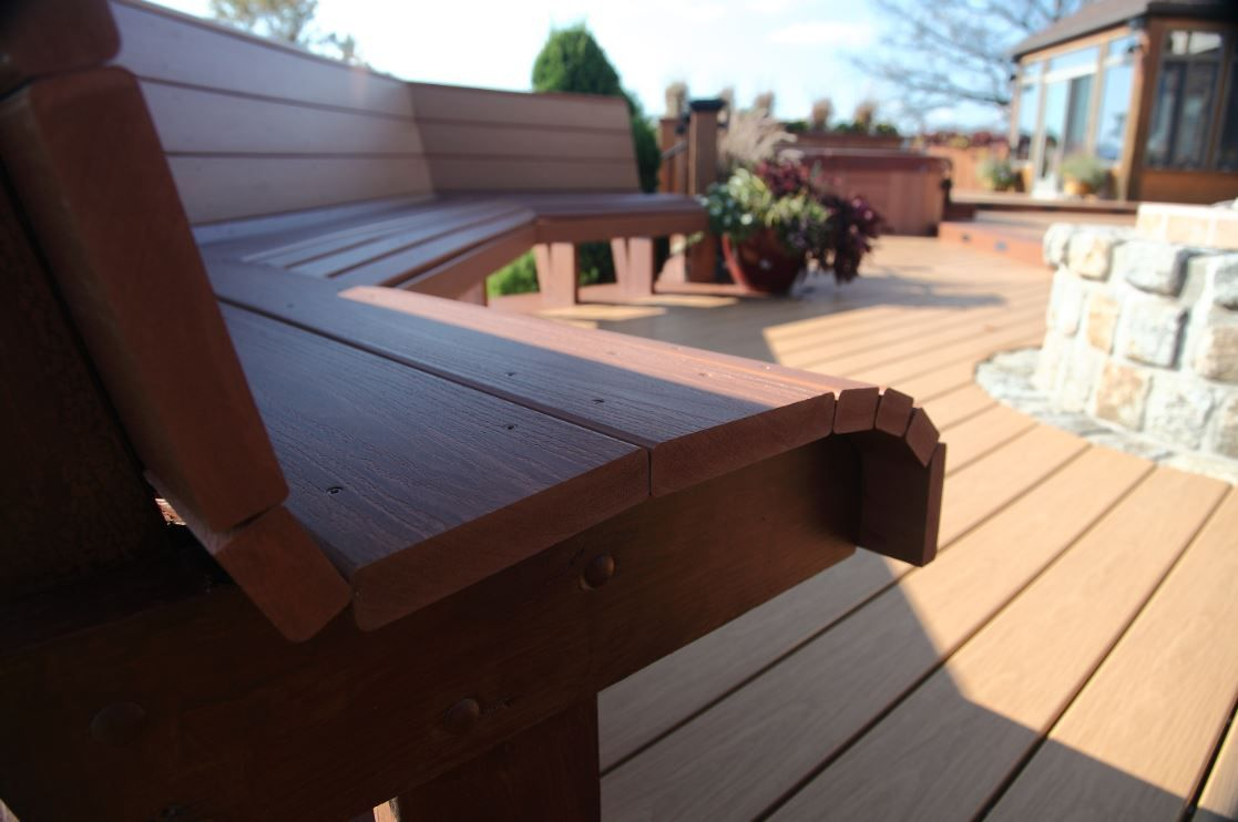 Building Benches With Gossen Cellular Pvc Can Really Make Your Deck regarding measurements 1117 X 742