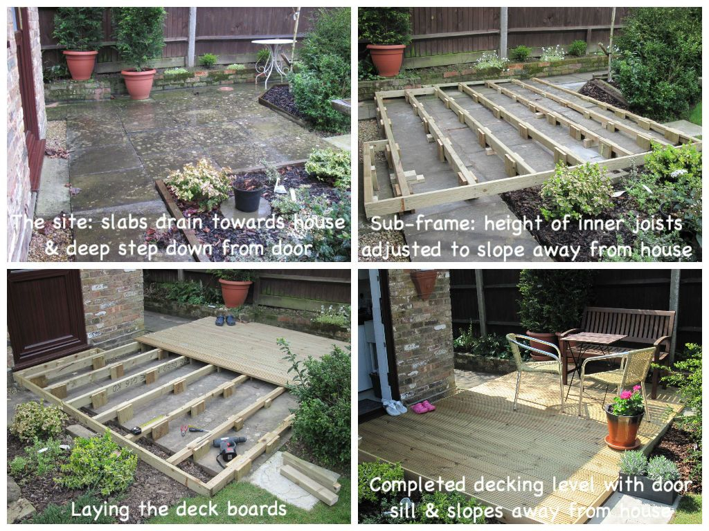 Building Decking Over Uneven Patio Slabs To Create A Sunny Sitting with regard to sizing 1024 X 768