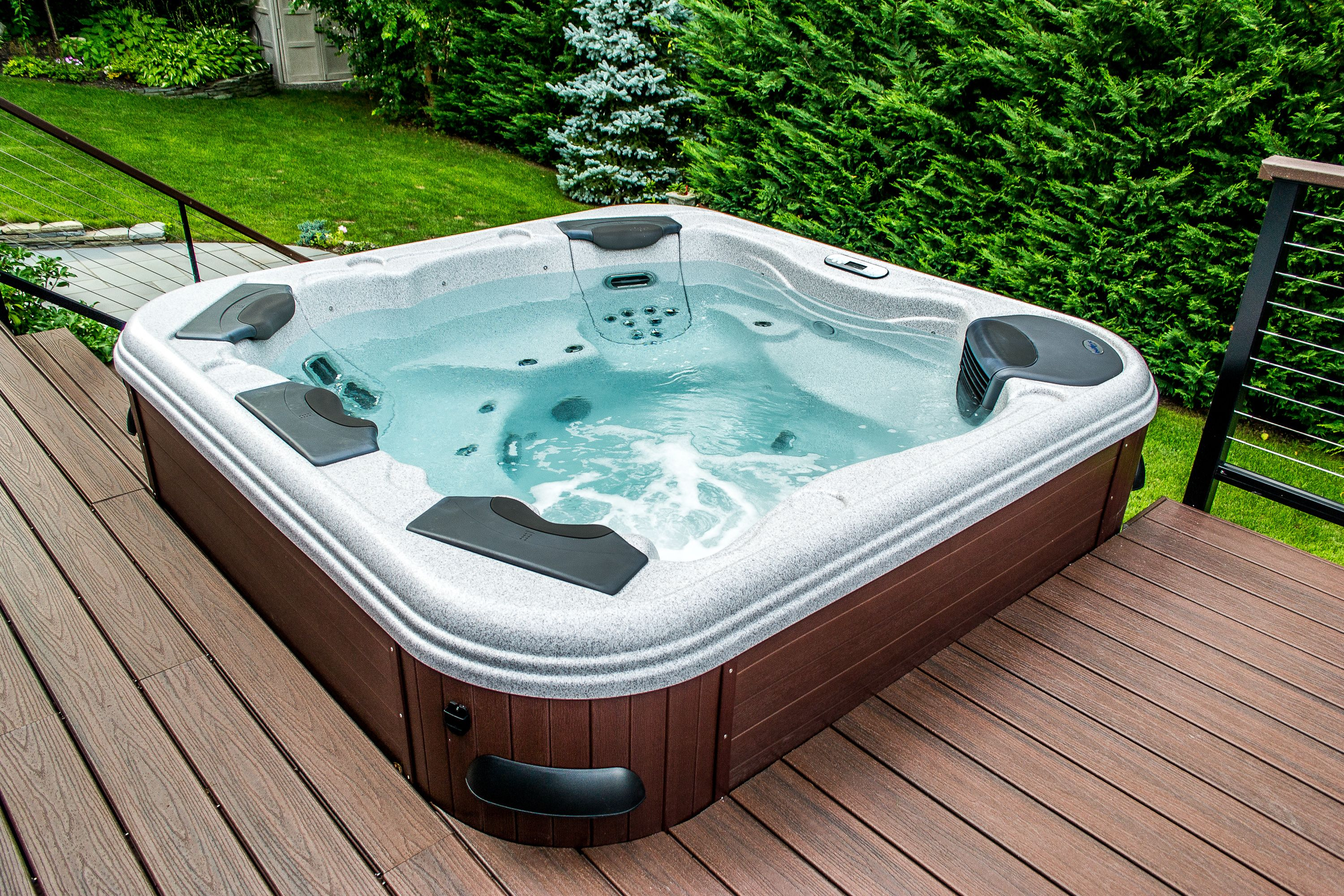 Bullfrog Spas 462 Hot Tubs And Trex Decking Bullfrog Spas And Hot intended for size 3000 X 2000