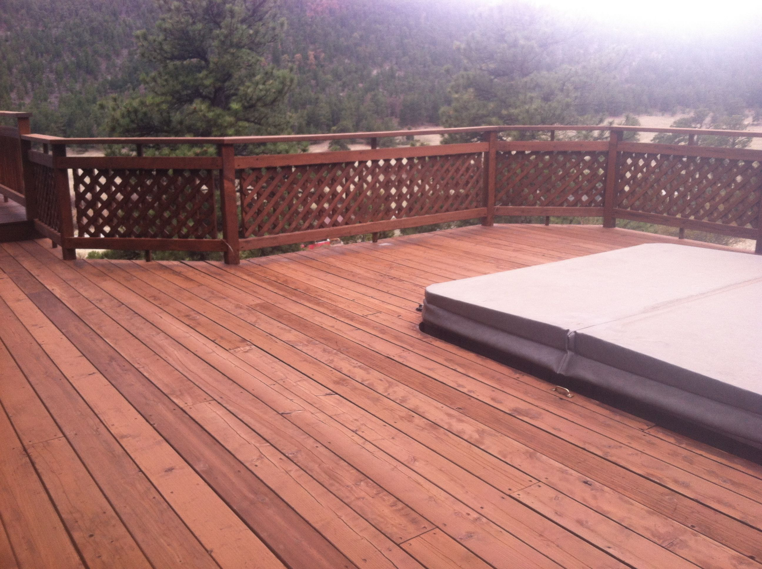 Cabot Deck Stain In Semi Solid New Redwood Best Deck Stains Deck intended for dimensions 2592 X 1936