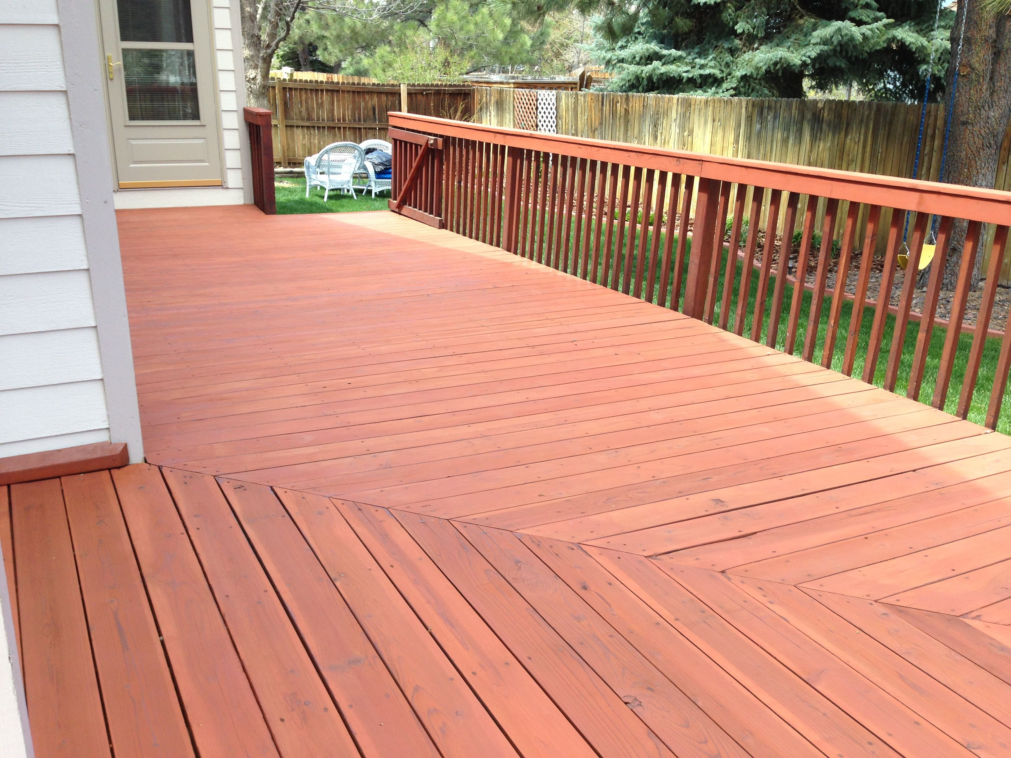 Cabot Deck Stain In Semi Solid Redwood Best Deck Stains Deck intended for sizing 3264 X 2448