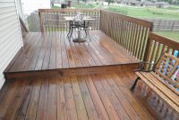 Cabot Semi Transparent Redwood Stain On An Existing Treated Deck with sizing 3968 X 2976