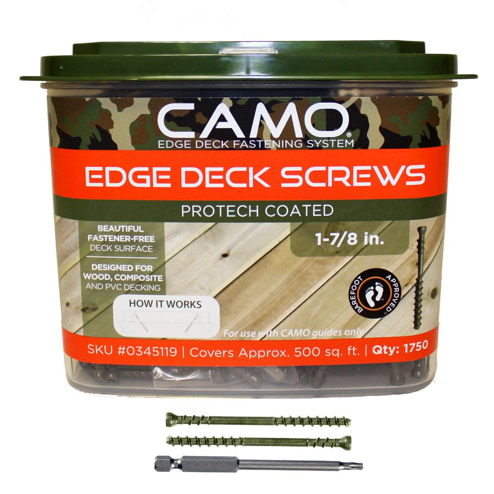 Camo 1 78 In Protech Coated Trimhead Deck Screw 1750 Count with sizing 1000 X 1000