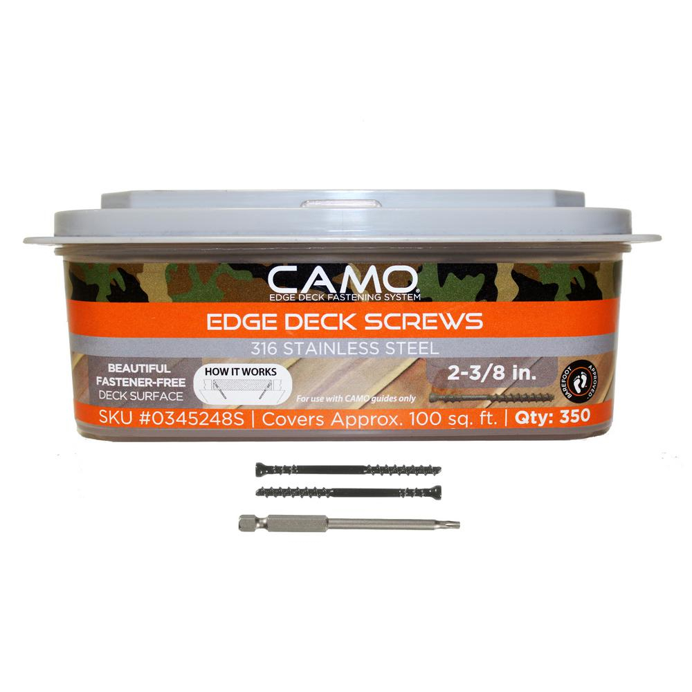 Camo 2 38 In 316 Stainless Steel Trimhead Deck Screw 350 Count pertaining to measurements 1000 X 1000