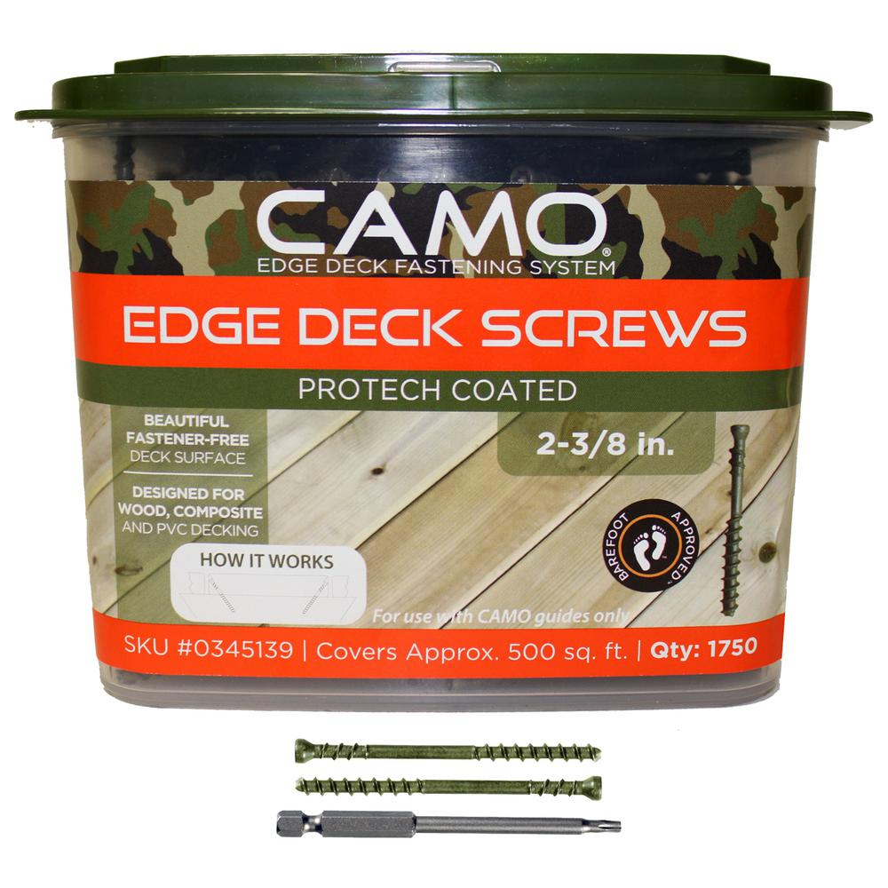 Camo 2 38 In Protech Coated Trimhead Deck Screw 1750 Count with regard to measurements 1000 X 1000