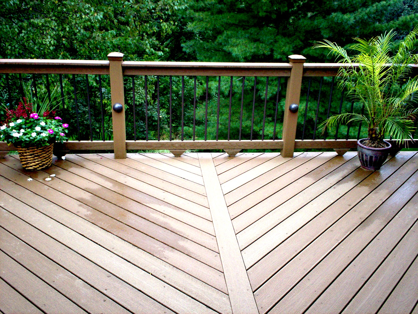 Can Composite Decking Be Stained Or Painted Trex Deck Porch for measurements 1400 X 1050