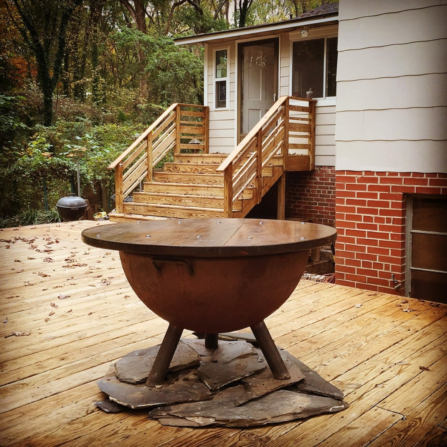 Gas Fire Pit Safe For Wood Deck • Bulbs Ideas