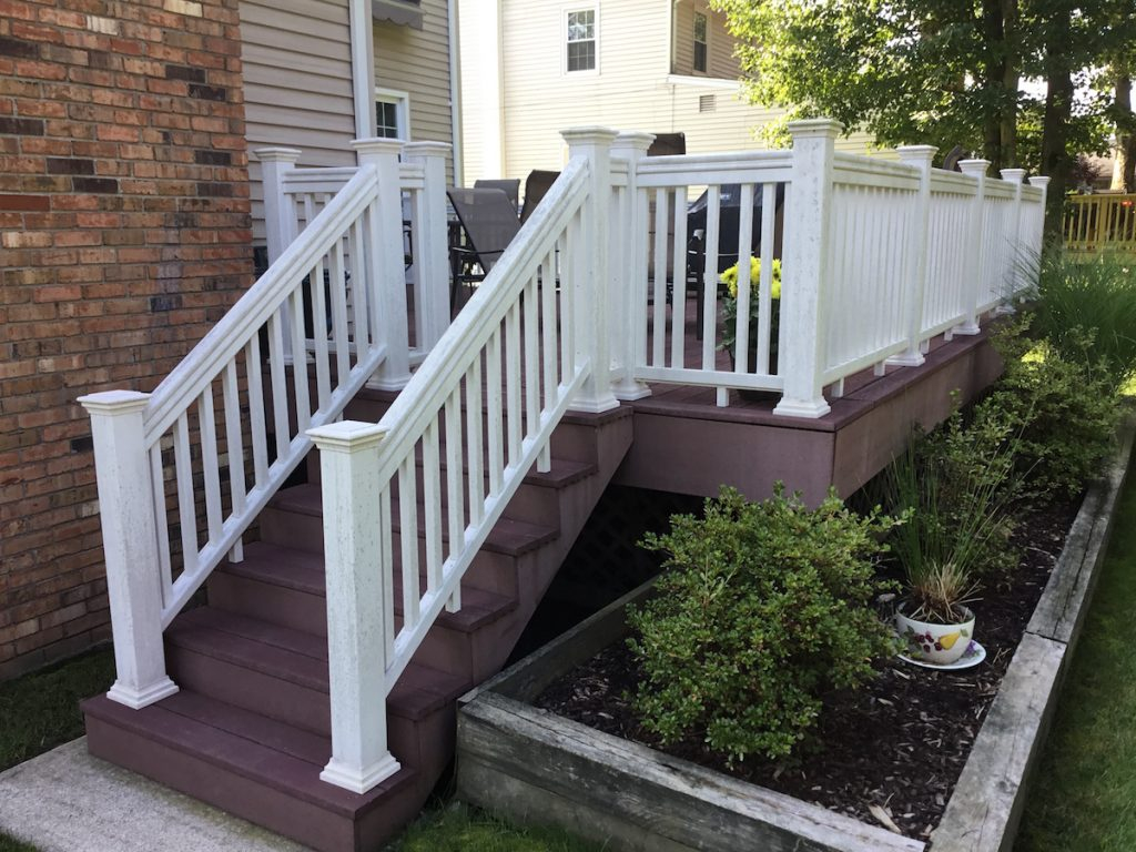 Can You Paint Composite Deck Railings Monks Home Improvements inside proportions 1024 X 768