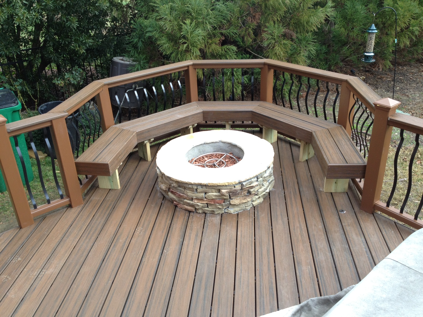 Can You Place A Fire Pit On A Deck Archadeck Of Charlotte for dimensions 1632 X 1224