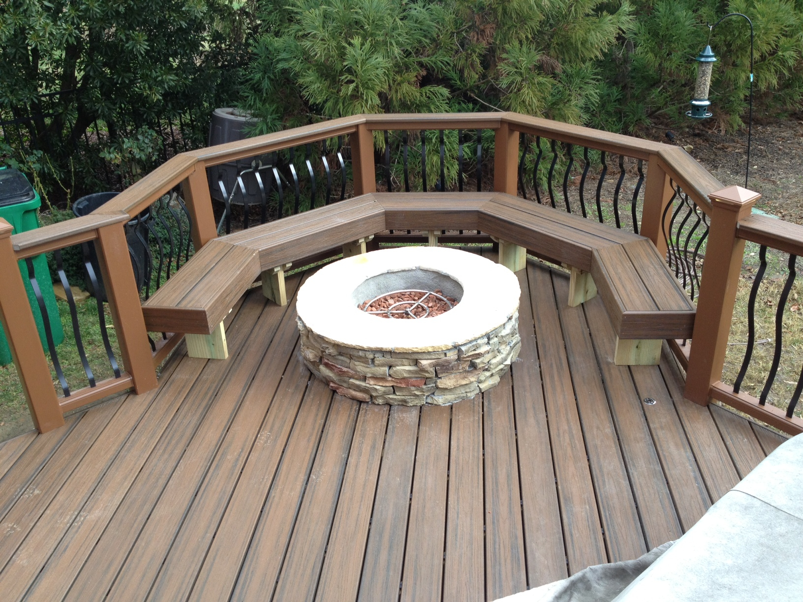 Can You Place A Fire Pit On A Deck Archadeck Of Charlotte in measurements 1632 X 1224