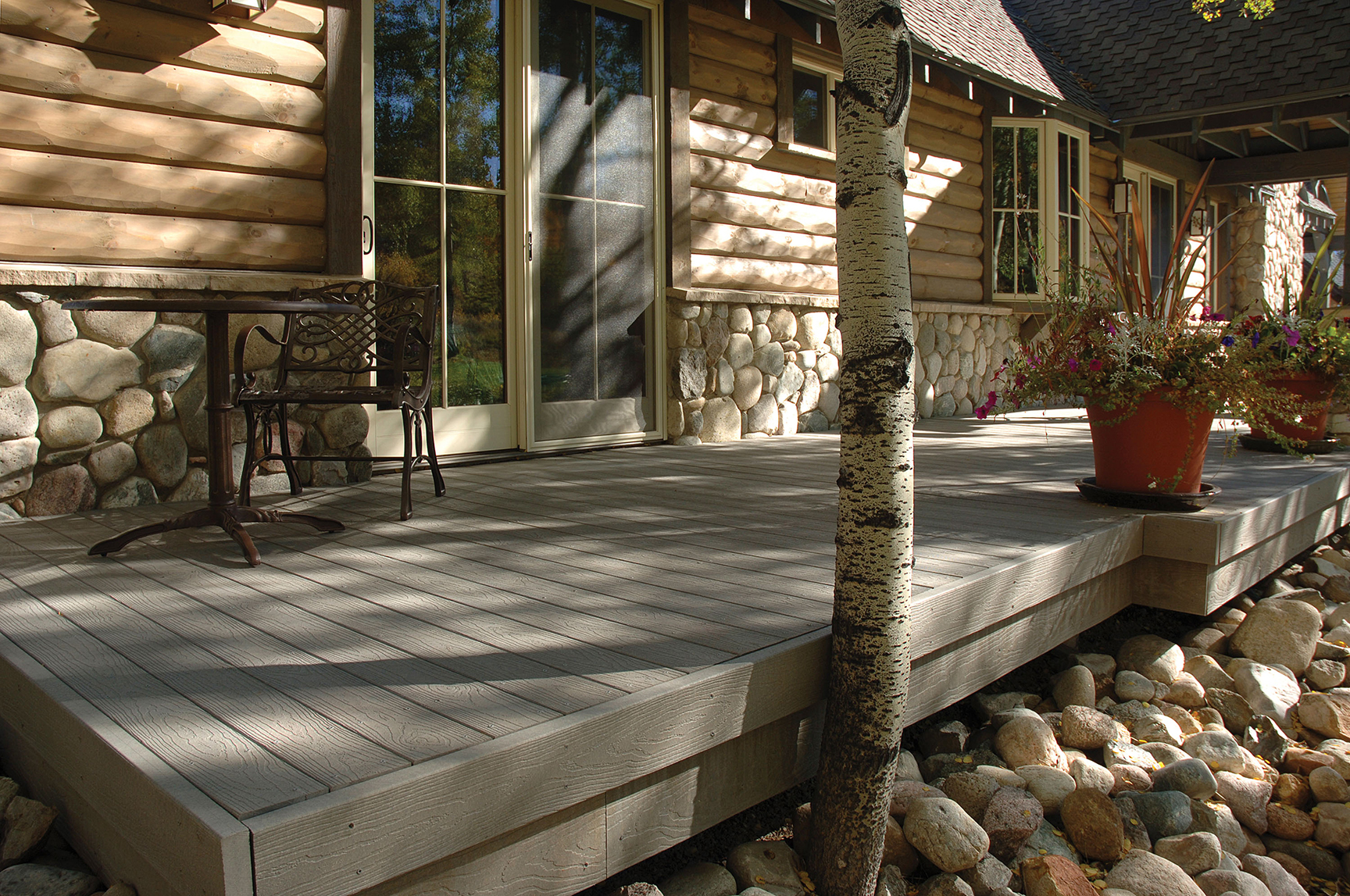 Cape Cod Grey Tamko Envision Decking intended for sizing 1728 X 1147