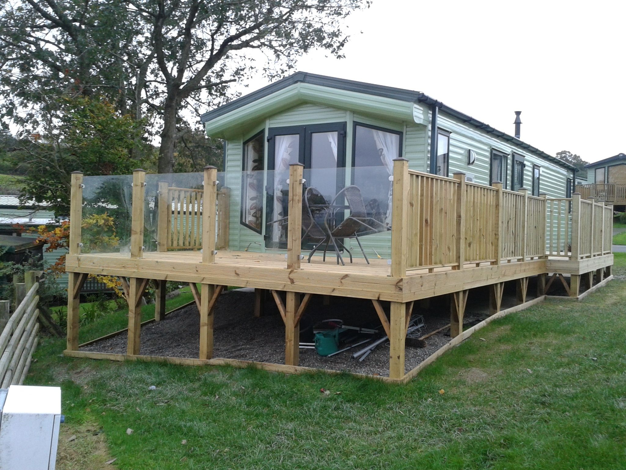 Caravan Park Glass Panels For Decking Balustrades And Patios with regard to sizing 2048 X 1536