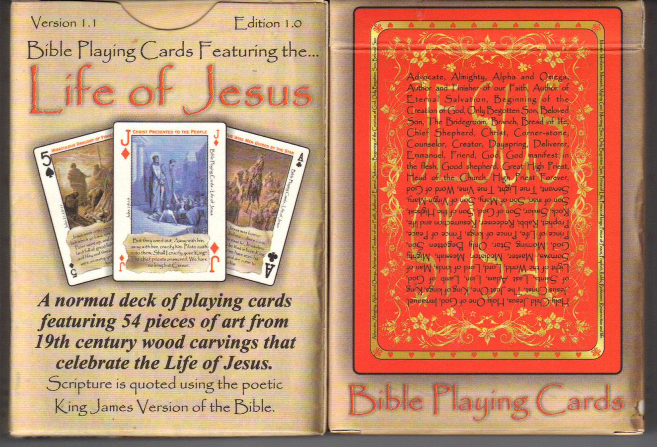 Cards Newts Life Of Jesus Deck Bible Playing Cards Is Only for dimensions 1323 X 900