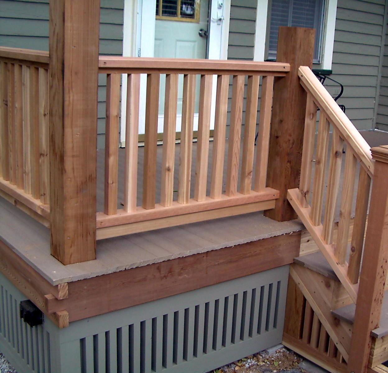 Cedar Deck Railing Ideas Deck Railing Ideas In Modern Home Regarding inside measurements 1248 X 1199