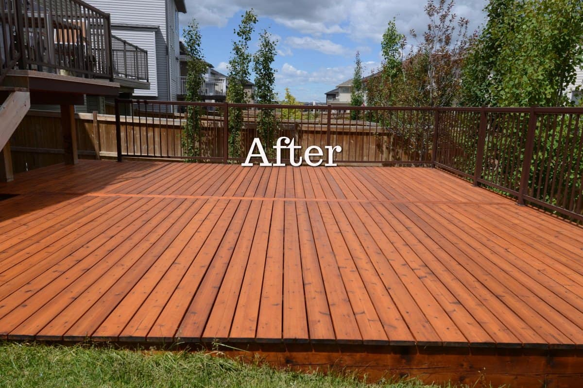 Cedar Deck Restoration In Calgary Eco Star Painting pertaining to sizing 1200 X 800