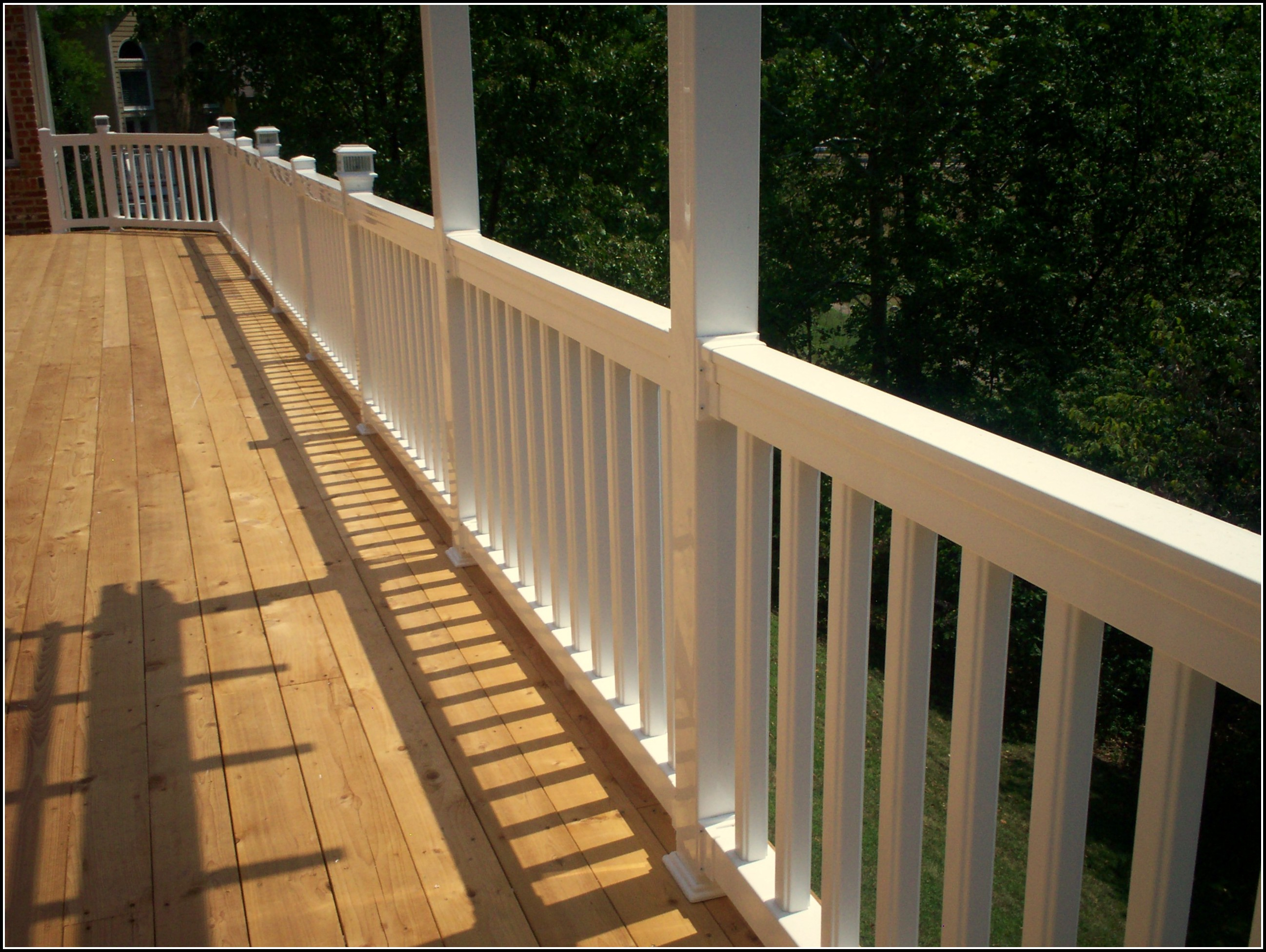 Cedar Deck White Railing Decks Home Decorating Ideas Xlwgywbqrb pertaining to dimensions 2596 X 1952