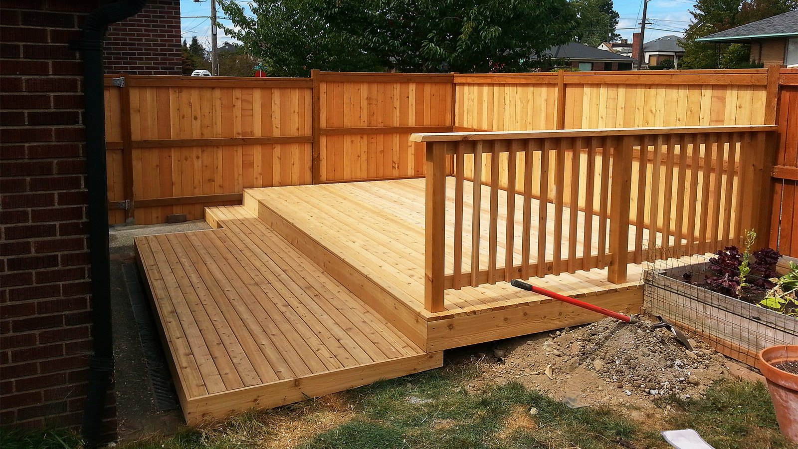 Cedar Decking Tacoma West Olympia Deck Replacement Ajb Landscaping in size 1600 X 900