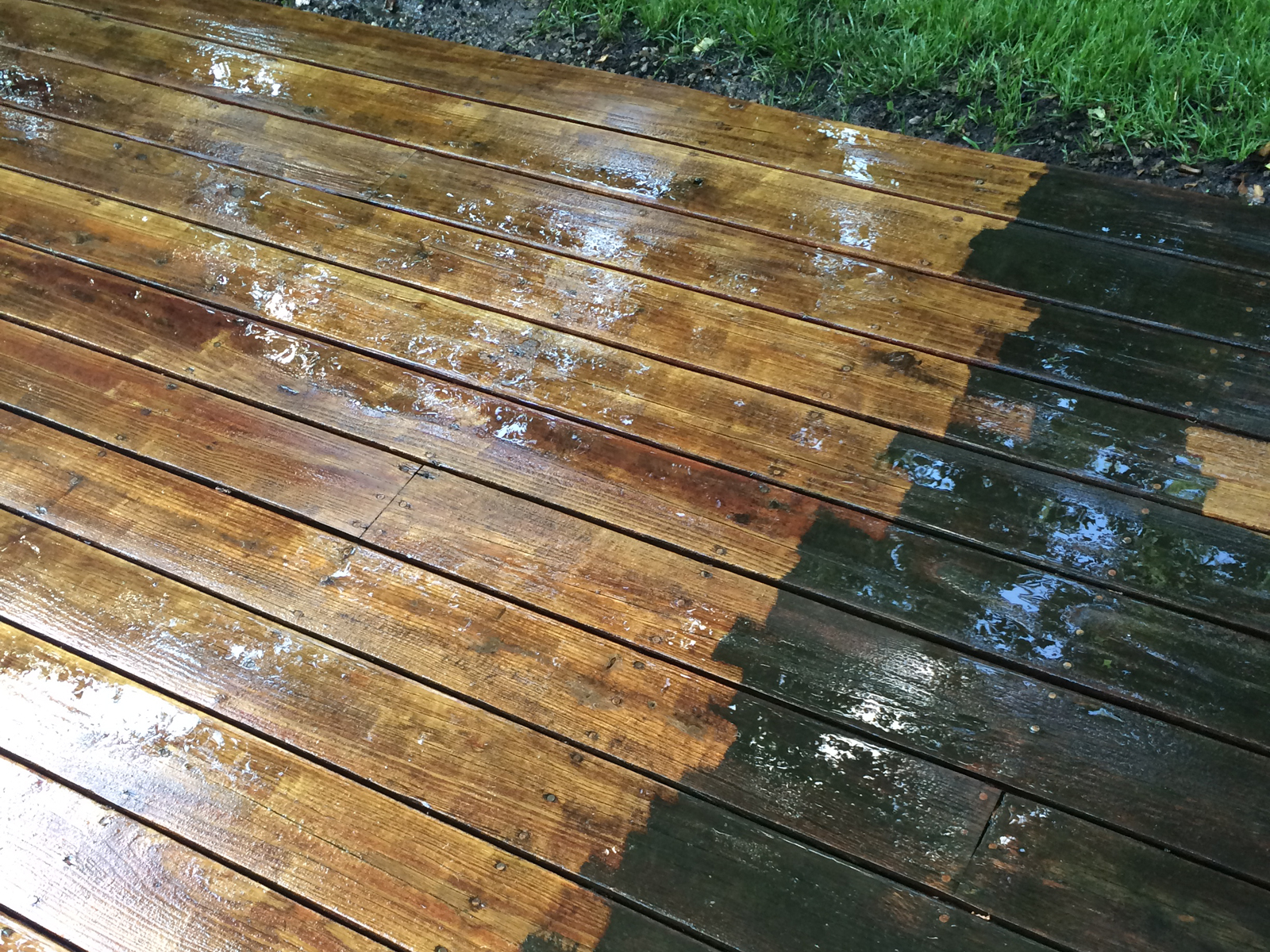 Cedar Wood Deck Power Washing Difference Lawn Care Landscaping with size 1600 X 1200