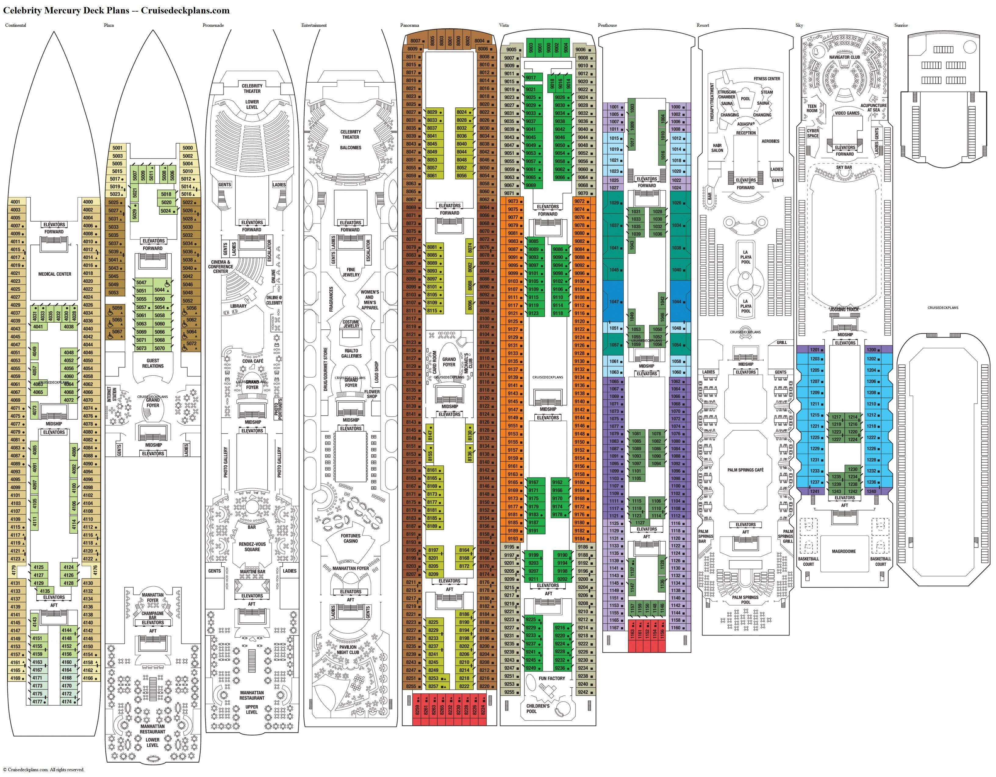 Celebrity Cruise Ship Constellation Deck Plans Celebrity within measurements 3266 X 2548