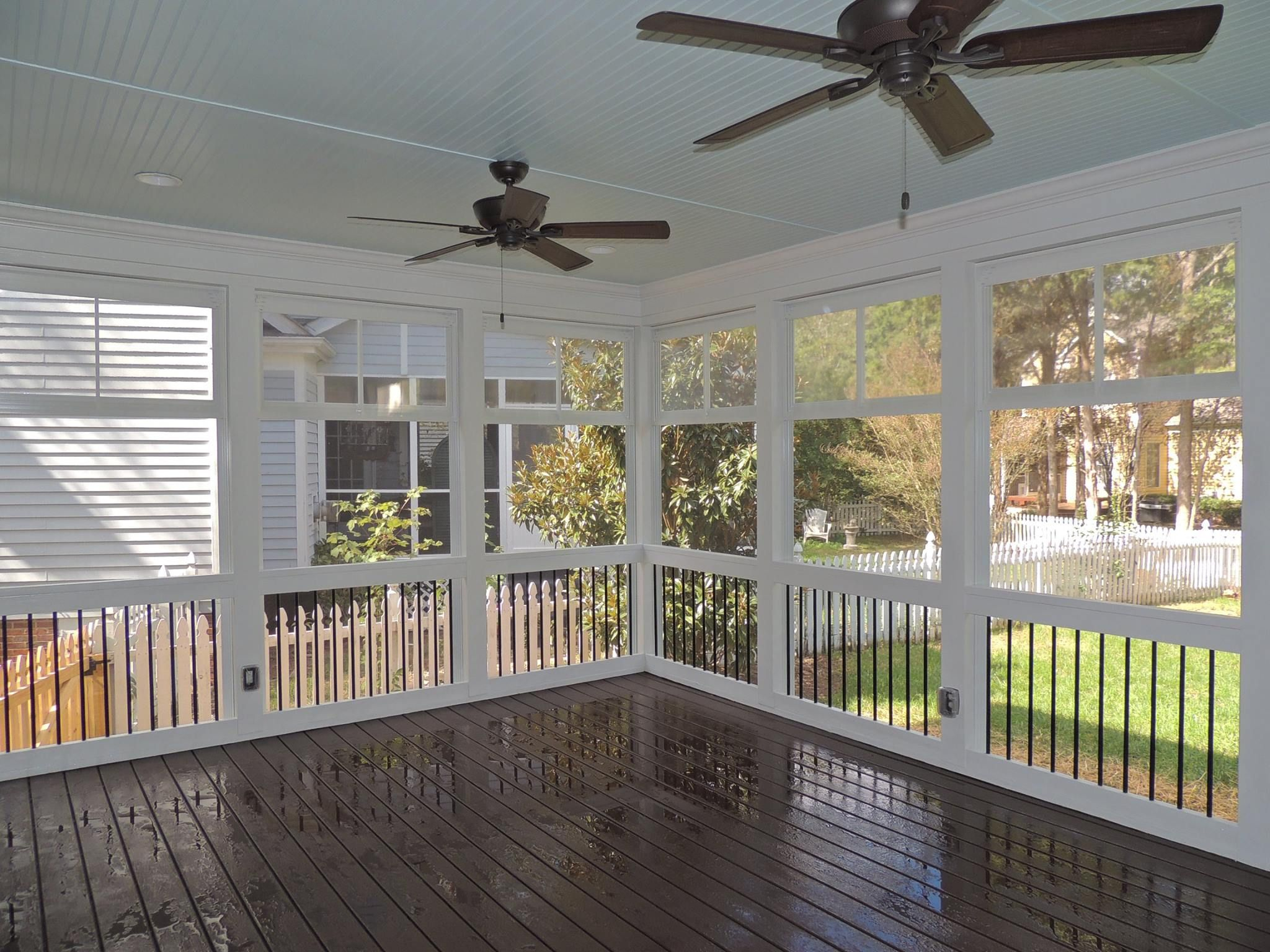 Check Out This Stunning Enclosed Deck Built Exterior Additions Of throughout size 2048 X 1536