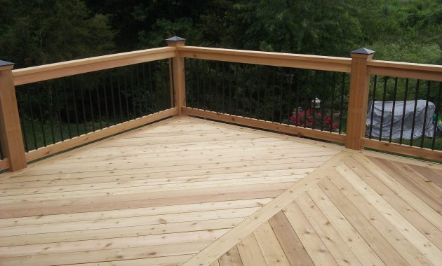 Chesterfield Fence Deck Company Cedar Decking for dimensions 4000 X 3000