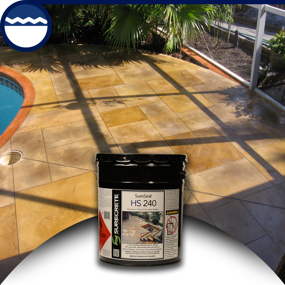 Clear Driveway Pool Deck Sealer Wills Concrete Decorative pertaining to measurements 1200 X 1200