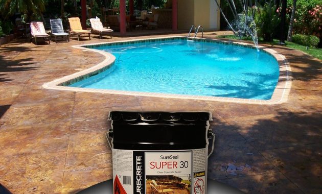 Clear Pool Deck Sealer Surecrete Products throughout sizing 1200 X 1200