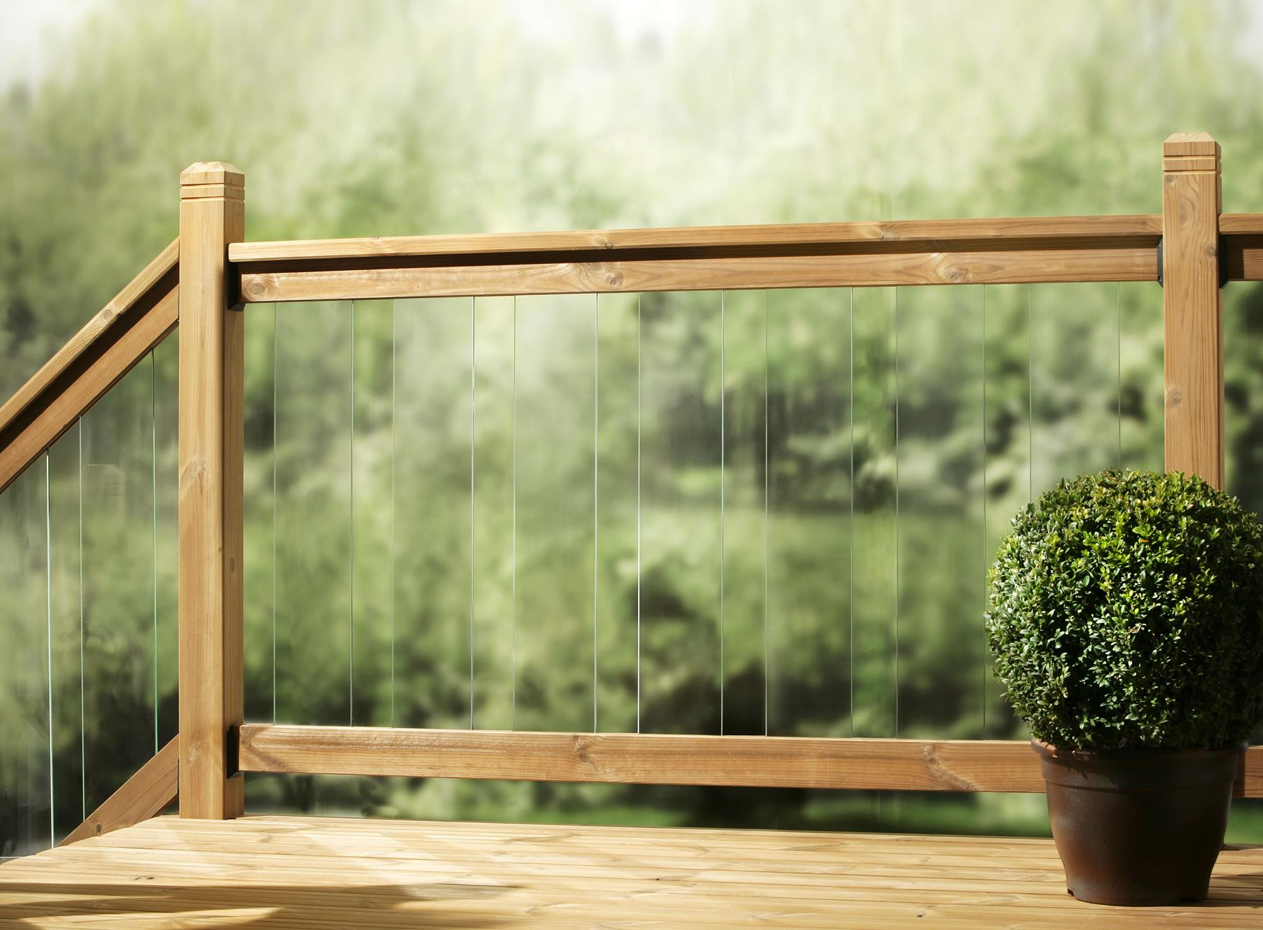 Clearview Decking Toughened Glass Panels with dimensions 1813 X 1336
