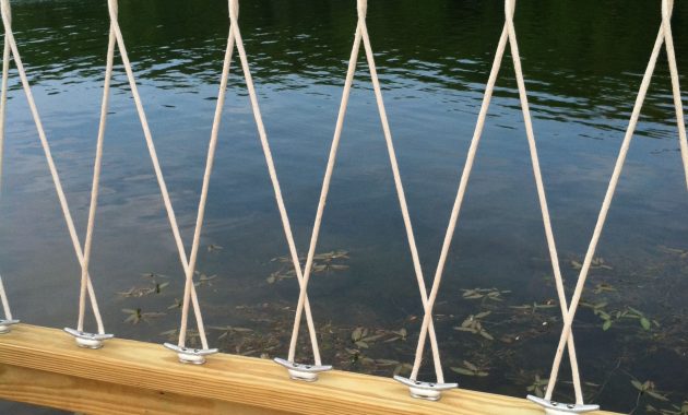 Close Up Of Deck Railing With Cleats And Rope House And Home In intended for sizing 1936 X 2592