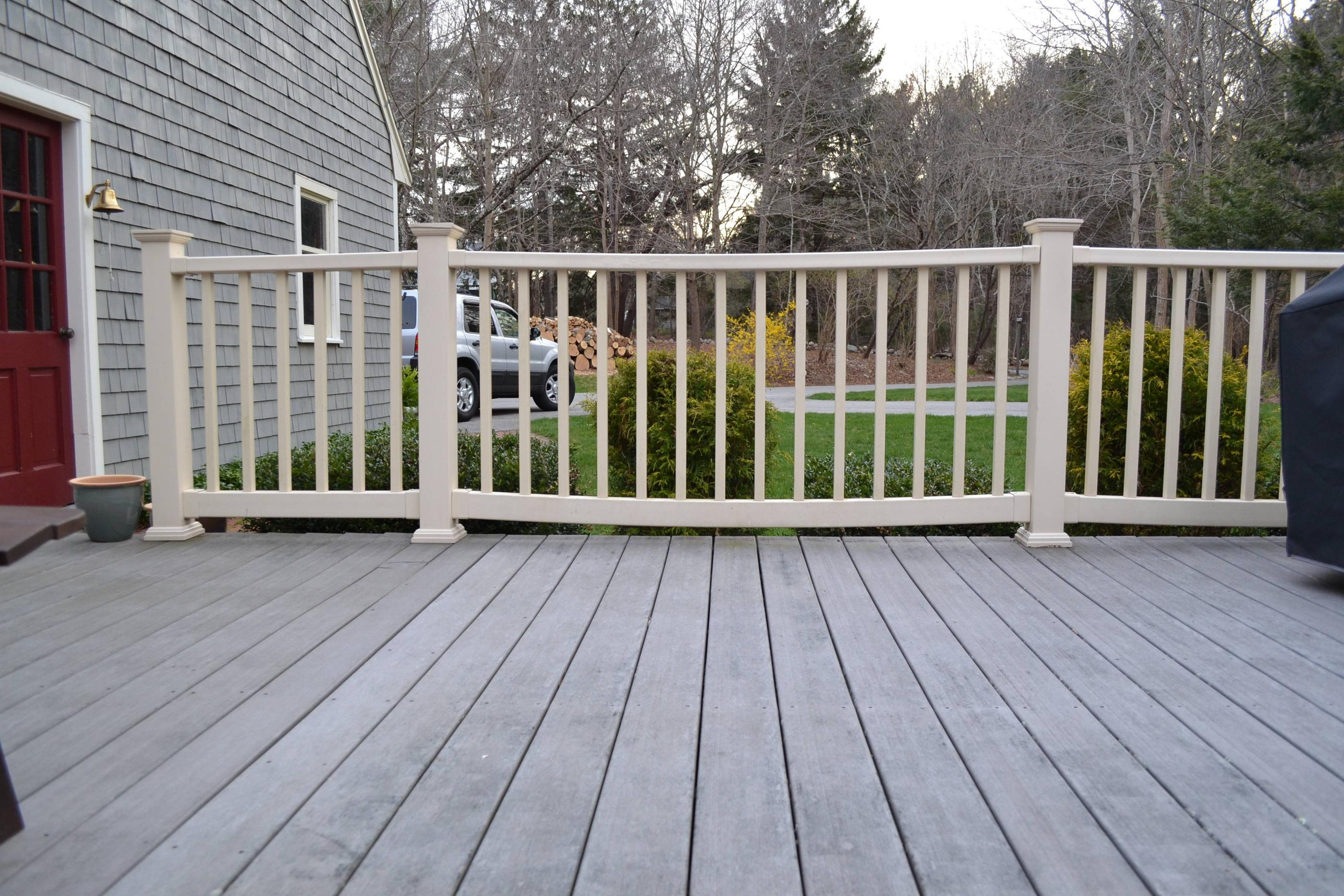 Composite Deck Posts Solid Trex Steel Installing Railing Decking inside measurements 2799 X 1866