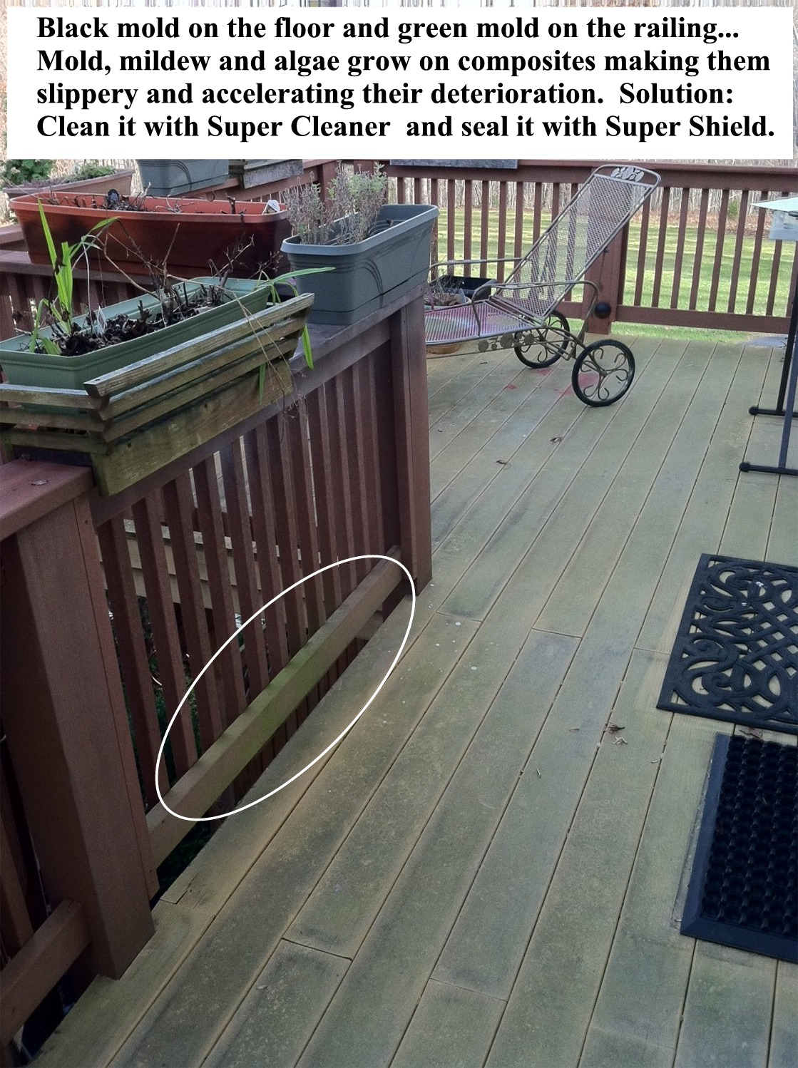 Composite Decking And Railings Clean Stain Seal Paint Problems throughout sizing 1119 X 1498