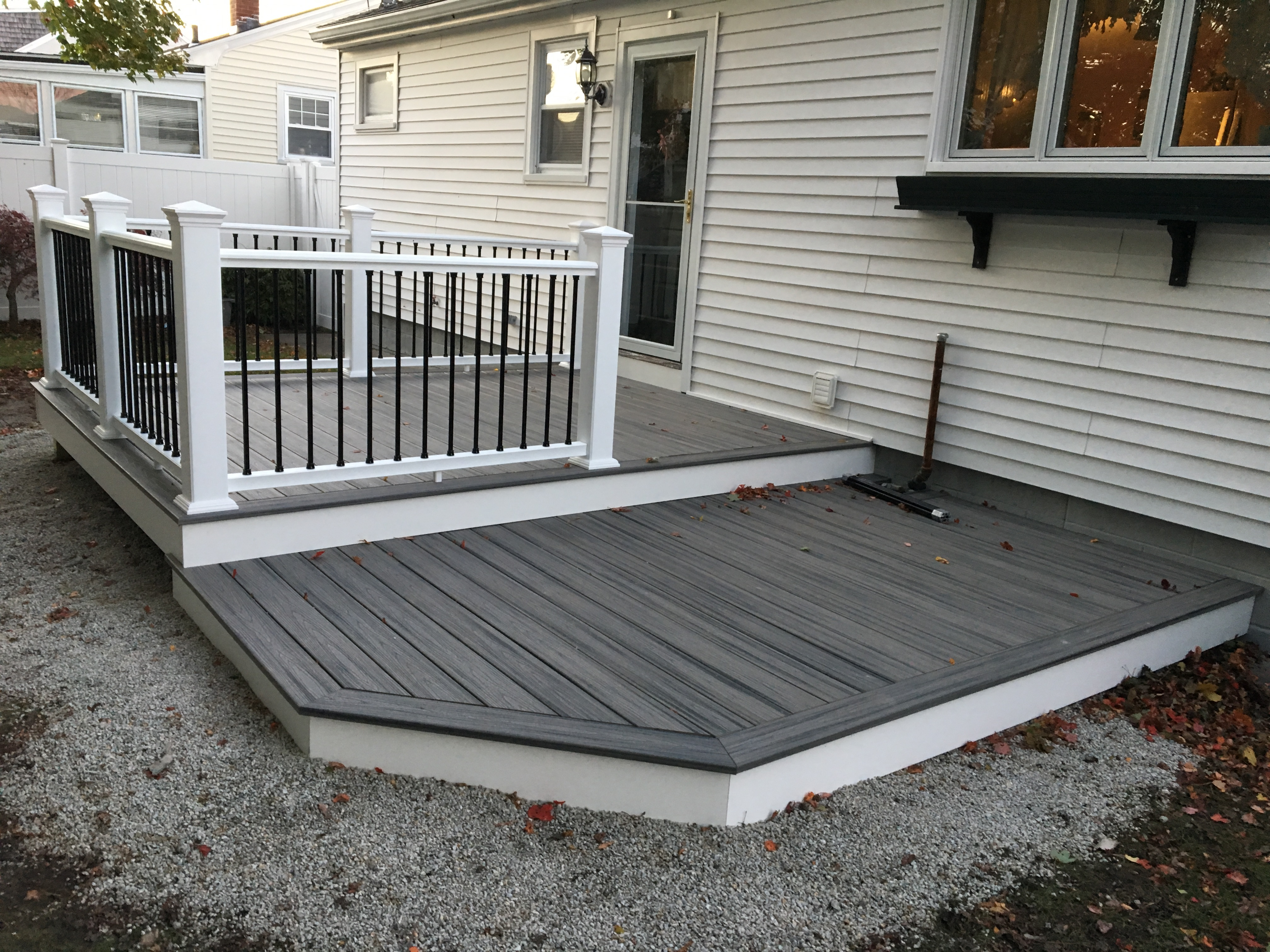 Composite Decking Over Concrete Porch Or Stoop With Deck On Patio throughout dimensions 4032 X 3024