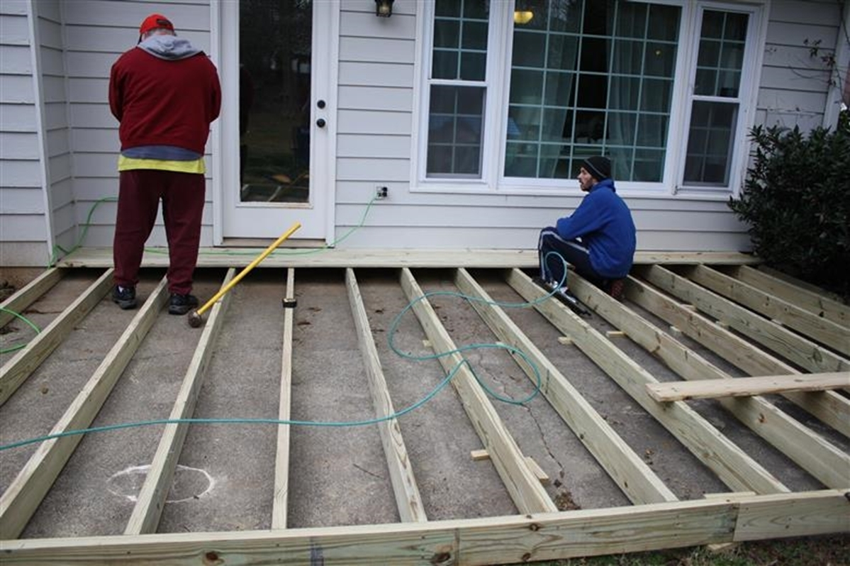 Composite Decking Over Concrete Stoop With Trex Steps Plus for measurements 1199 X 798