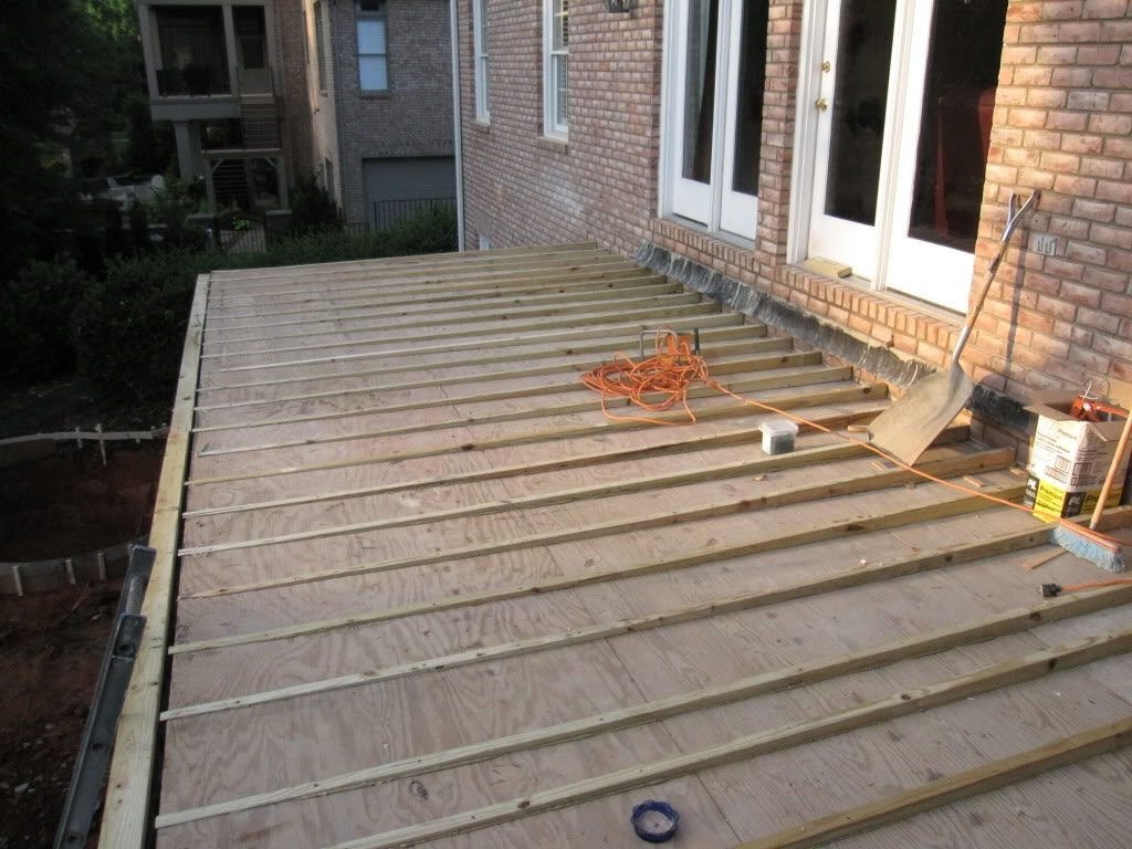 Composite Decking Over Concrete Stoop With Trex Steps Plus throughout measurements 1024 X 768