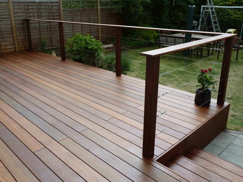 Contemporary Decking Balustrade Image 6203 From Post Home Railing pertaining to sizing 1024 X 768