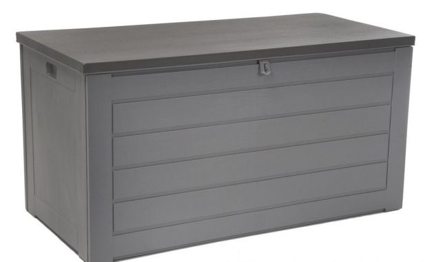 Cosco 180 Gal Resin Storage Deck Box In Gray pertaining to measurements 1000 X 1000