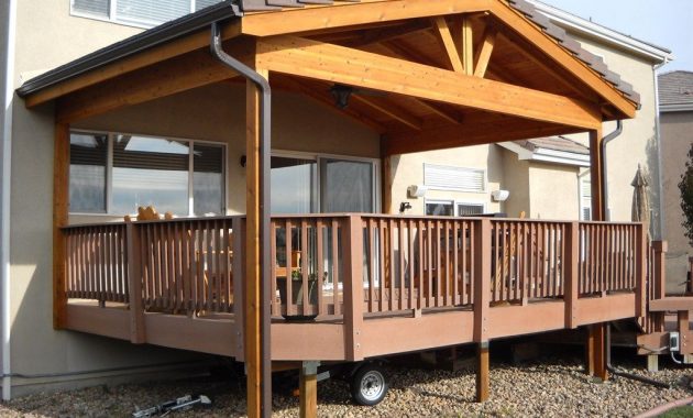 Covered Deck Addition Design Gable Roof Over Deck Deckporch In regarding sizing 1024 X 768